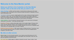 Desktop Screenshot of newmentor.net